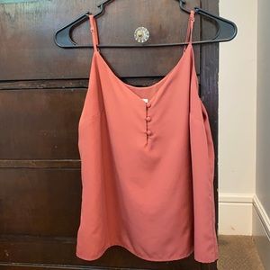 “A new day” small pink cami tank top